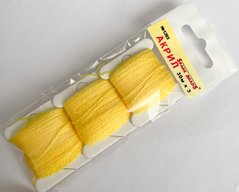 Акрил для вышивки, Вернітас (Литва), цвет № 1203 (желтый, Yellow Opal), 1 катушка 30 м