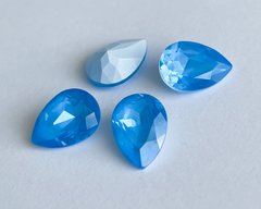 Капля (Fancy Stone) Австрия 4320, цвет Electric Blue Ignite, 14*10 мм