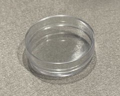 Коробочка прозора, 51 мм діаметр, висота 8 мм без та 15 мм з кришкою