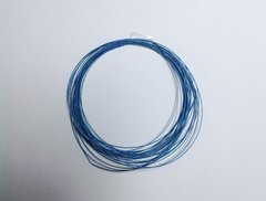 Ювелірний трос, 7мі жильний, з нейлоновим покриттям, 0,38 синій, 10м