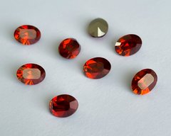 Овал (Fancy Stone) Австрія 4120, колір Red Magma, 8*6 мм