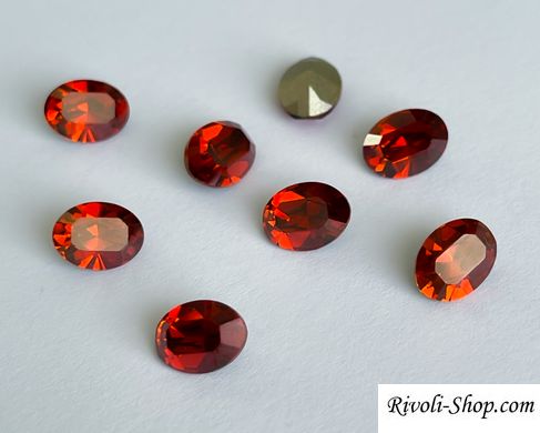 Овал (Fancy Stone) Австрія 4120, колір Red Magma, 8*6 мм