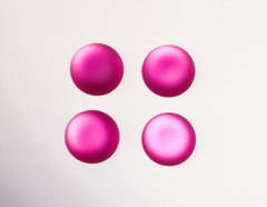 Lunasoft, кабошон круглий 18 мм, колір - Raspberry