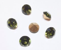 Камінчик (chaton) Preciosa, ss46 (10,5-10,9 мм), колір Olivine