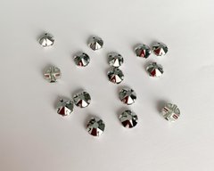 Страз Swarovski у сріблі, (53103) Montees, ss30 (6.32-6.5 mm), колір - Light Chrome