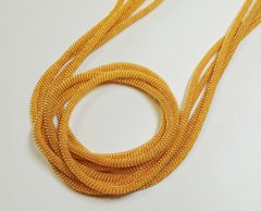 Витая канитель, 3 мм диаметр, цвет - золото, (0043) пр-во Индия, 1 г