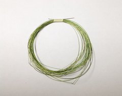 Ювелірний трос, 7мі жильний, з нейлоновим покр., 0,38 оливковий (полинялий зелений), 10м