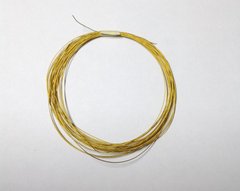 Ювелірний трос, 7мі жильний, з нейлоновим покриттям, 0,38 золотою, 10м