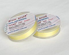 Нитки бісерні, Tytan 100, колір 2505 (лимонний світлий)