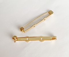 Основа пiд брошку, золото, з захисним механізмом, 45 мм, Японія