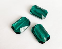 Бусина прямоугольник мягкий (5515), Swarovski, цвет - Emerald, 18 * 12,5 мм