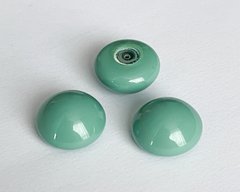 Кабошон Австрия (5817), просверлен наполовину, цвет - Jade, 16 мм