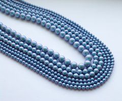 Перлина Австрія, кругла (5810), колір - Iridescent Light Blue, 6 мм