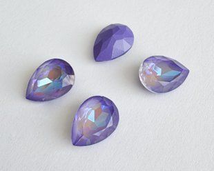 Aurеa, капля A4320, цвет Violet Lacquer Delite, 14*10 мм