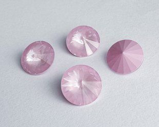 Ріволі Swarovski, 1122, колір Soft Rose Ignite, 12 мм