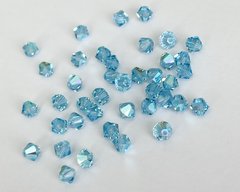 Биконус Австрия (5328), цвет - Aquamarine Shimmer, 3 мм