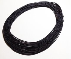 Канитель жесткая, 1,0мм диаметр, цвет - черный, (0456) пр-во Индия, 1 г