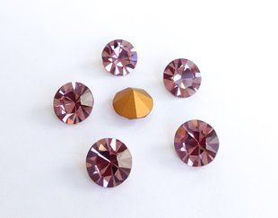 Камушек (chaton) Preciosa, ss47 (10,9-11,3 мм), цвет Lt.Amethyst