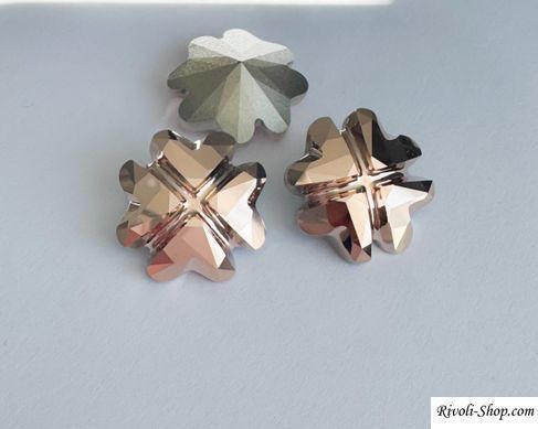 Кристальный Клевер Swarovski (4785), цвет - Rose Gold, 19 мм