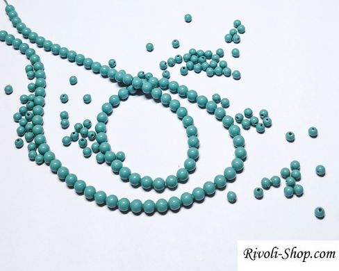 Перли Swarovski, круглий (5810), колір - Jade, 3 мм