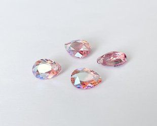 Підвіска Swarovski груша, 6433, колір - Light Rose Shimmer, 11.5 мм