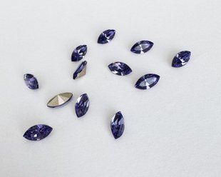 Маркіз (Navette) Swarovski, 4228, колір - Tanzanite, 8*4 мм