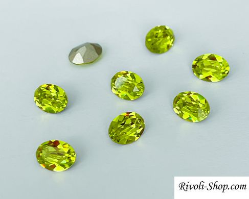 Овал (Fancy Stone) Австрія 4120, колір Citrus Green, 8*6 мм