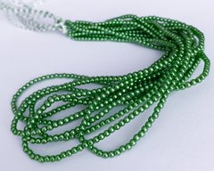 Перлина скляна Preciosа, колір - зелений (70053), 2 мм, штука