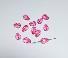 Preciosa, хрустальные бусины капли 10,5x7 мм, Pink Candy