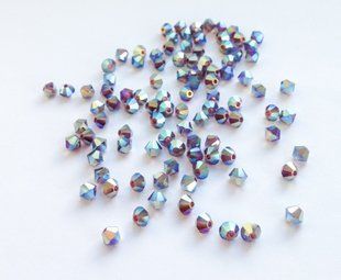 Біконус Preciosa 4 мм, Amethyst Opal AB 2X