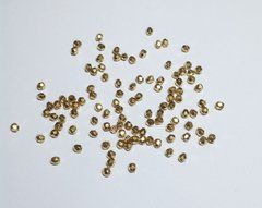 2 мм грановані намистини Preciosa, з покриттям золотом 24К (00030-26200), 25 шт