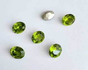 Aurora, овал (A4120), колір Olivine, 10*8 мм