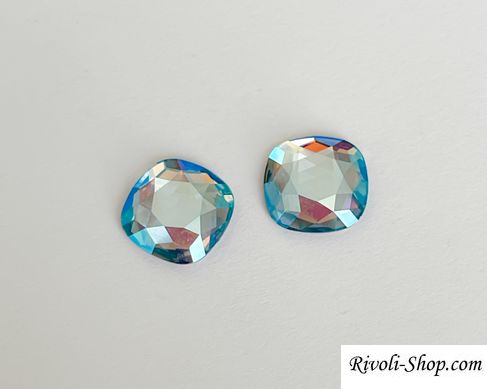 Квадрат (клеевой страз) Австрия (2471), Light Sapphire Shimmer, 10 мм