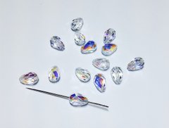 Preciosa, хрустальные бусины капли 9x6 мм, Crystal AB