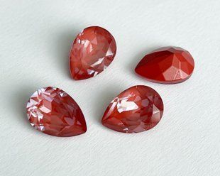 Крапля (Fancy Stone) Swarovski 4320, колір - Maroon Ignite, 14*10 мм