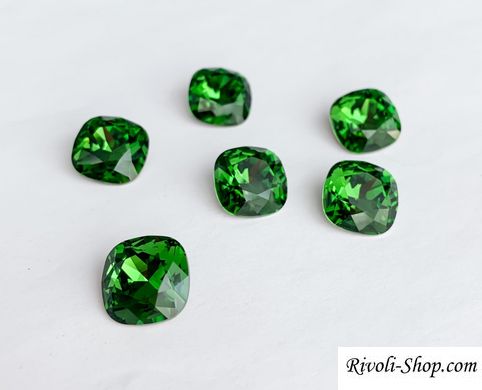 Квадрати (Fancy Stone) Swarovski, 4470, колір - Fern Green, 12мм