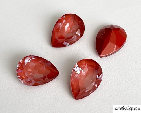 Капля (Fancy Stone) Swarovski 4320, цвет Maroon Ignite, 14*10 мм
