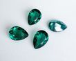 Капля (Fancy Stone) Swarovski, 4320, цвет Emerald Ignite, 14*10 мм