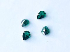 Капли (Fancy Stone) Swarovski 4320, цвет Emerald Ignite, 10*7 мм
