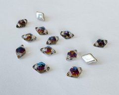 Бусина DiamonDuo, прессованное стекло, 8*5 мм, 2 отв., Volcano (00030/55008), шт