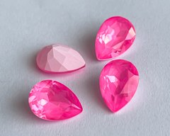 Капля (Fancy Stone) Австрия 4320, цвет Electric Pink Ignite, 14*10 мм