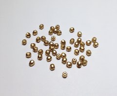 4 мм граненные бусины Preciosa, матовое золото (00030-01710)