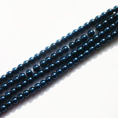 Жемчуг Preciosa 6 мм темно синий, (70039), 10 шт
