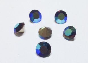 Камушек (chaton) Preciosa, ss46 (10,5-10,9 мм), цвет Amethyst AB