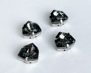 Треугольник (Fancy Stone) Swarovski, 4706, цвет Silver Night, 12 мм