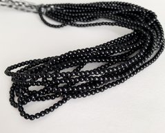 Перлина скляна Preciosа, колір - чорний (70449), 2 мм, штука