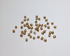 3 мм граненные бусины Preciosa, матовое золото (00030-01710)