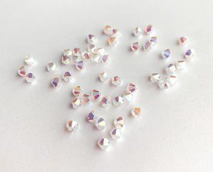 Біконус Preciosa 4 мм, Crystal AB2X