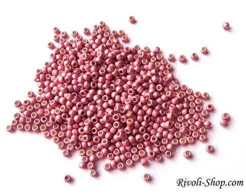Бісер Toho круглий (TR-11-PF553F) 11/0, матовий металік гальванізований рожевий, 5 г