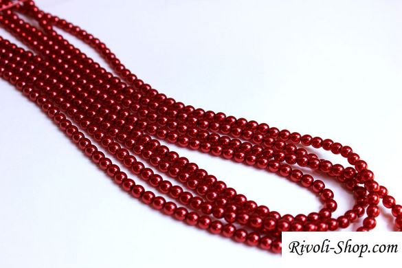 Перли Preciosa 4 мм червоний (70498), 30 шт